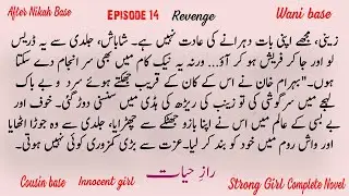 Raaz e hayyat| Mehek Hanam| Episode 14#wanibasednovel #voiceoverstories #revenge#aftermarriagenovels