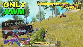 NO WEAPONS!! AWM ONLY CHALLENGE | PUBG MOBILE