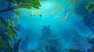 𝗔𝗧𝗟𝗔𝗡𝗧𝗜𝗦 🐟 Very Calm Lofi Music by HoK&oslash;, Lucie Cravero || Aquatic & Relaxing Beats