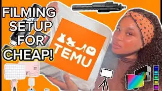 MY FILMING SETUP FROM TEMU | BUDGET EQUIPMENT HAUL
