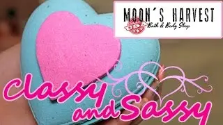 Moon's Harvest - Classy and Sassy Bath Bomb - Underwater view - Demo - Review Valentine's Day 2016
