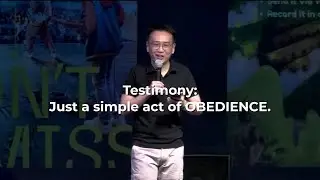 Testimony: Just a simple act of OBEDIENCE.
