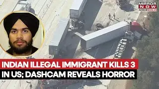 Watch Exact Moment Indian Illegal Immigrant Kills 3 In US Crash; Dashcam Captures Horror | Watch