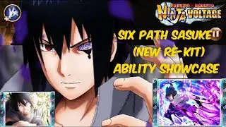 Rinnegan Sasuke (New Re-Kit) Ability Showcase | Naruto X Boruto Ninja Voltage