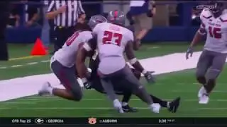 Charlie Brewer 13 yd pass to Denzel Mims, Baylor v Tech 2017