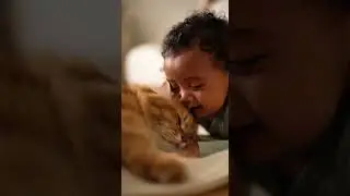 Le chat qui s&rsquo;approche d&rsquo;un b&eacute;b&eacute; qui pleure! The Cat Comforting a Crying Baby