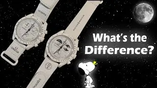 Moonswatch Moonphase and Earthphase Snoopy, What's the Difference?