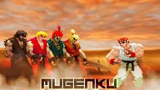 Alternative Battle! Ryu MvCCosH vs Dragon Ken Team. Street Fighter Mugen Multiverse