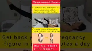 Bed Yoga Stretch for Flat Belly | Post Pregnancy Weight Loss Exercise at Home #homeworkout