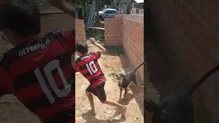 O Henry Miguel brincando com a Julia.