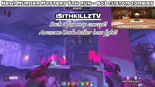 Murder Mystery full easter egg & Dark Aether OG crew boss fight! 5th clear - Bo3 Custom Zombies