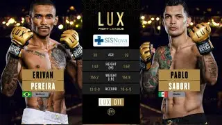 ⚔️ Pablo &ldquo;Gallo Negro&rdquo; Sabori vs Erivan Pereira | T&eacute;cnica, poder y coraz&oacute;n en LUX Fight League
