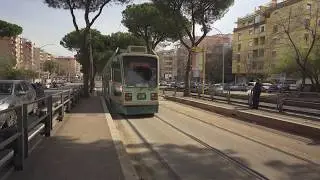 Italy, Rome, tram 14 ride from Prenestina (Olevano Romano) to Prenestina (Telese)