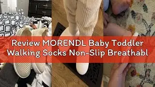 Review MORENDL Baby Toddler Walking Socks Non-Slip Breathable Unisex Casual Sneakers