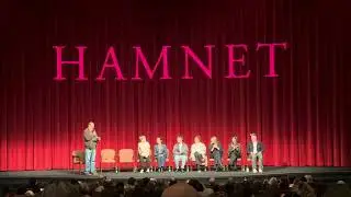 HAMNET cast and crew. With academy award-winning Director from Nomadland, Chloe Zhao. A must watch