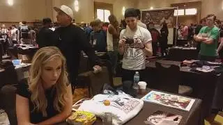 Alex meets Noelle Foley at WrestleCon 2017