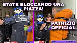 POLIZIA COSTRETTA A INTERVENIRE IN LIVE DI PATRIZIO OFFICIAL A ROMA 