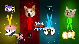 Stickman Party Tournament | 1 2 3 4 Player Games 🔥Red Wins🤬🤬 | episode#2 | #1vs3