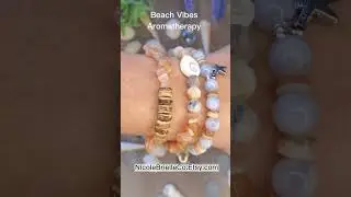 Beach Vibes Ahead🛑Summer Ready #Aromatherapy Essential Oil Diffuser Bracelet. #shorts #essentialoils