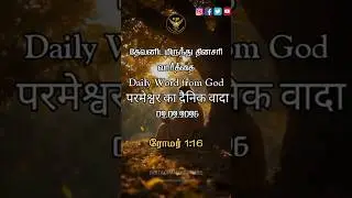 Daily Word from God 02.02.2026 | Romans 1:16 | Tamil | English | Hindi | #subscribe #shorts