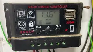 Solar Charge Controller battery Voltage Showing & Charging at day time with luminous inverter