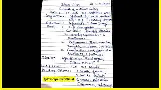 Diary entry l Diary entry formats/English/Examples/Class 9th/10th/11th / 12th| डायरी कैसे लिखते हैं