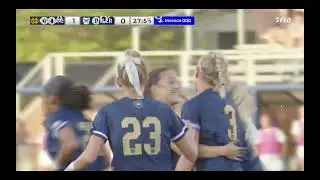 Butler vs Notre Dame W 9/1/24 - Offside Decision Leading To Goal - Reviewable - 18th Minute