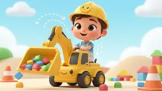 I Am an Excavator 🚜 |Fun Action Song for Kids| Construction Nursery Rhyme for Kids & Toddlers