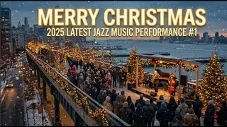 You're in a Luxury Manhattan Penthouse 🎄 Christmas Jazz 1950s NYC (1 Hour)