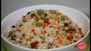 Arroz à Grega o Arroz Griego Brasileño💛💚 Sueltecito, al dente, colorido, nutritivo y RIQUÍSIMO! 😋✅🔝