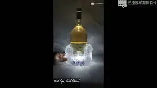 LED Iceberg glorifier Ice Effect Poly Resin Bottle Display