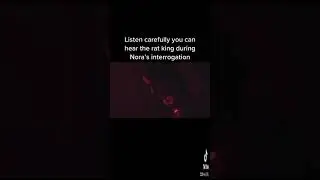 listen to the sound of the rat king during Nora's interrogation😍