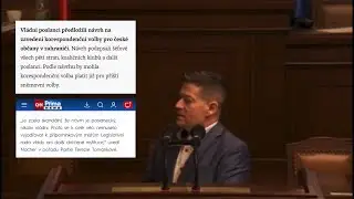 Projev v PSP - pokrytectví opozice a připomínka jejich stylu vládnutí