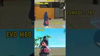 Тест на навыки владения обычным M60 против EVO M60 🤯 #normalm60vsevom60 #freefirem60gunabilitytes...