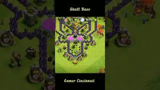 Most Dangerous Coc Base | TH7 Best Base | #coc #artisticbase #th7 #bestdefence #basedesign #skull