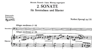 Norbert Sprongl - Sonata No.2, Op.132 for Double Bass and Piano