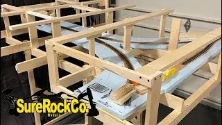 v4 Construct 2ND LEVEL RISERS, FOAM Benchwork HO scale layout build Port Moody Sawmill