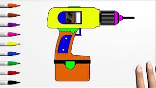 How to Draw Repair Tools for Kids | Coloring Pages for Toddlers