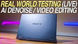 Gigabyte Gaming A16 Ai DeNoise и видеомонтаж | Тестирование в реальных условиях