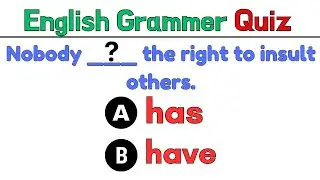 Test Your Grammar Skills: Has or Have Challenge