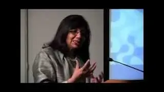 Kiran Mazumdar-Shaw addressing KGI students
