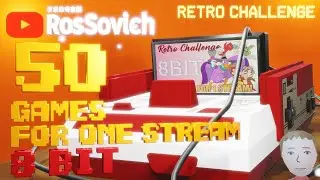 Retro Challenge 8-Bit - 50 Games for 1 Stream. Rossovich Game Start. #2