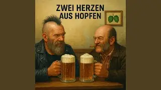 Zwei Herzen aus Hopfen