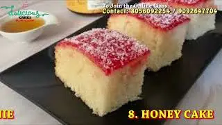 Online Advanced Level Cakes Course | 30 Recipes | Contact 8056092254 / 9092647704