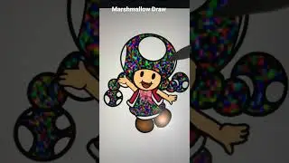 Toad Guess the color lProcreate pick a color #toad #toadette #supermario #shorts #peaches #procreate