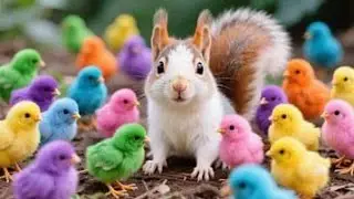 Catch Color Chicken, Cute Chicken, Duck, Rainbow Chicken, Rabbit, Cute Animals