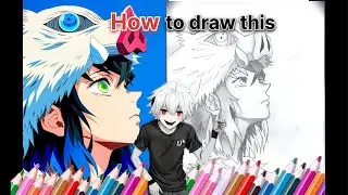 How to draw inosuke🔥||inosuke sketch #anime drawing easy