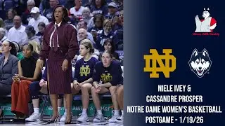 Cassandre Prosper & Niele Ivey: Notre Dame women’s basketball pregame availability (UConn) - 1/18/26