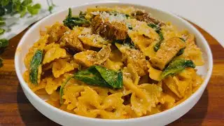 Creamy Tomato Farfalle| Butterfly Pasta I Pink sauce Pasta Recipe