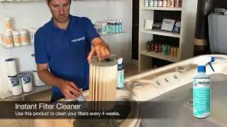 Clean Spa Filters using Instant Filter Cleaner - Aquapool Spas
